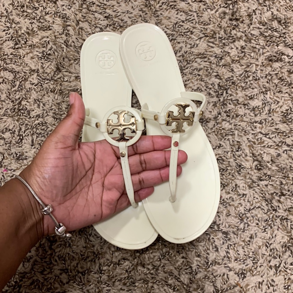Tory Burch Off white jelly Sandals